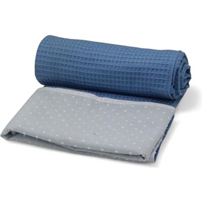 various Manta para Bebé Recién Nacido Algodón 100%, Arrullo para Verano y Entretiempo, Toquilla de Tejido Plumeti (Azul Medio) various Manta para Bebé Recién Nacido Algodón 100%, Arrullo para Verano y Entretiempo, Toquilla de Tejido Plumeti (Azul Medio)