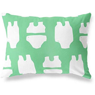 Bonamaison Fundas para Cojínes, Verde Petróleo-Blanco Funda de Almohada para Sofá Coche Silla Oficina Cama Decorativa Moderna Decoración del Hogar, 45x60 Cm Diseñado y Fabricado en Turquía Bonamaison Fundas para Cojínes, Verde Petróleo-Blanco Funda de Almohada para Sofá Coche Silla Oficina Cama Decorativa Moderna Decoración del Hogar, 45x60 Cm Diseñado y Fabricado en Turquía