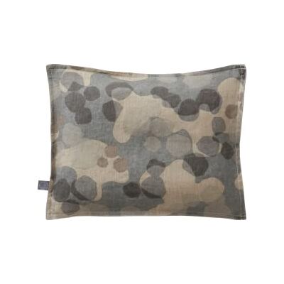 Jotex Mini Funda de Almohada para bebé, 100% Lino, Gris/Verde, 35 x 28 cm Jotex Mini Funda de Almohada para bebé, 100% Lino, Gris/Verde, 35 x 28 cm