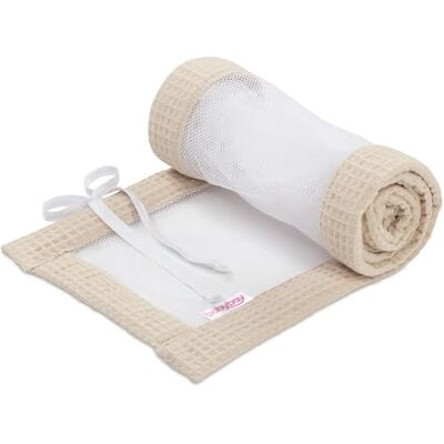 babybay Protector de cuna de malla para cuna compatible con modelo original, color arena babybay Protector de cuna de malla para cuna compatible con modelo original, color arena