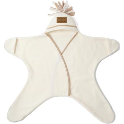 Clair de Lune Star Manta de Forro Polar para bebé de 12 a 18 Meses (Crema) Clair de Lune Star Manta de Forro Polar para bebé de 12 a 18 Meses (Crema)