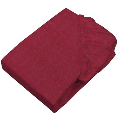 SETEX Sábana Bajera Ajustable de Franela Fina, 100 x 200 cm, Aprox. 90% algodón/10% poliéster, Color Rojo Oscuro SETEX Sábana Bajera Ajustable de Franela Fina, 100 x 200 cm, Aprox. 90% algodón/10% poliéster, Color Rojo Oscuro