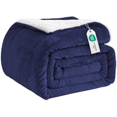 Good Nite Mantas 200x230cm, Manta y Colchas, Mantas para Sofa, Manta de Franela Sherpa Gruesa de Invierno Blanket (Azul) Good Nite Mantas 200x230cm, Manta y Colchas, Mantas para Sofa, Manta de Franela Sherpa Gruesa de Invierno Blanket (Azul)