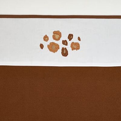 MEYCO Sábana Bajera para Cuna – 75 x 100 cm – Panther – Camel MEYCO Sábana Bajera para Cuna – 75 x 100 cm – Panther – Camel