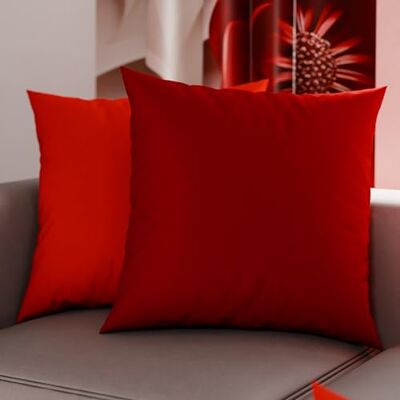 PETTI ARTIGIANI ITALIANI Petti Artesanos Italianos Par de Fundas de Cojín de Microfibra de 60x60 cm, Cojines Decorativos para Dormitorio, Sofá, Juego de 2 Fundas de Cojín, Funda de Almohada Doble en Rojo y Burdeos PETTI ARTIGIANI ITALIANI Petti Artesanos Italianos Par de Fundas de Cojín de Microfibra de 60x60 cm, Cojines Decorativos para Dormitorio, Sofá, Juego de 2 Fundas de Cojín, Funda de Almohada Doble en Rojo y Burdeos