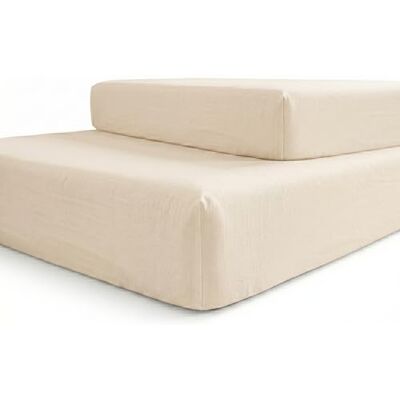 Babyline Lote de 2 Sábanas Bajeras para Cuna 60x120 cm 100% Algodón Suave, Sábana Ajustable con Gomas en Las 4 Esquinas para Colchón de Bebé, Pack Doble Transpirable,(Color Beige) Babyline Lote de 2 Sábanas Bajeras para Cuna 60x120 cm 100% Algodón Suave, Sábana Ajustable con Gomas en Las 4 Esquinas para Colchón de Bebé, Pack Doble Transpirable,(Color Beige)