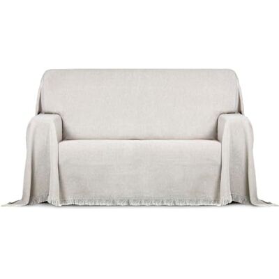 ECOMMERC3 Plaid Multiusos Alessia Tamaño 300x260 cm Colcha Multiusos Color Tabaco Cubrecama Decorativo para Sofá y Cama ECOMMERC3 Plaid Multiusos Alessia Tamaño 300x260 cm Colcha Multiusos Color Tabaco Cubrecama Decorativo para Sofá y Cama