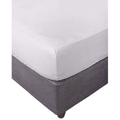 Miracle Home . Sábana Bajera Ajustable, Elástica, Suave, Cómoda, Antipeeling. Algodón 50% Poliéster. Cama 90. 90 x 200 x 30. Crudo Miracle Home . Sábana Bajera Ajustable, Elástica, Suave, Cómoda, Antipeeling. Algodón 50% Poliéster. Cama 90. 90 x 200 x 30. Crudo