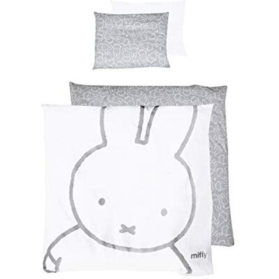 Roba Juego de Sábanas para Bebé - Miffy Reversible Algodón 80x80 + 35x40 cm Roba Juego de Sábanas para Bebé - Miffy Reversible Algodón 80x80 + 35x40 cm