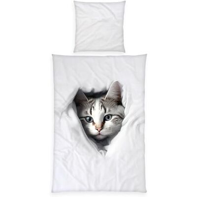 Herding Juego de Cama (Funda nórdica de 135 x 200 cm, Funda de Almohada de 80 x 80 cm, con Cremallera Suave, 100% algodón) Herding Juego de Cama (Funda nórdica de 135 x 200 cm, Funda de Almohada de 80 x 80 cm, con Cremallera Suave, 100% algodón)