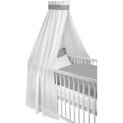 Julius Zöllner Himmel Voile - Blanco Gris - Cubre Cuna Julius Zöllner Himmel Voile - Blanco Gris - Cubre Cuna
