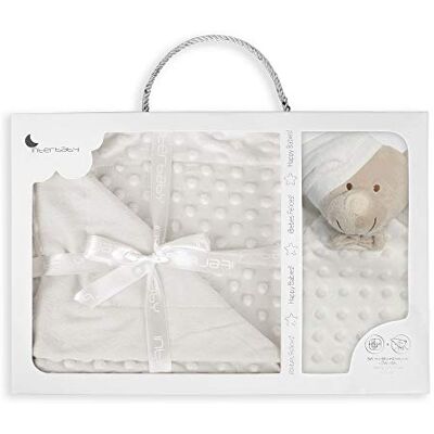 Interbaby Amazon Manta Burbuja para bebés con dou dou en color beige Interbaby Amazon Manta Burbuja para bebés con dou dou en color beige