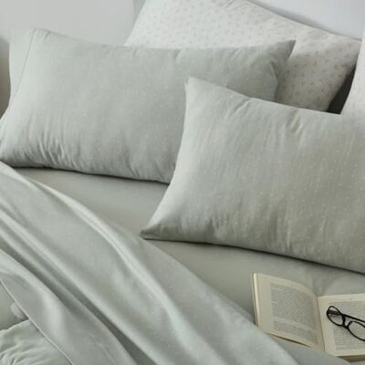 Blanco Sábanas de Franela de algodón Cama de 200cm. (+Medidas Disponibles) Diseño 577 Color Laurel (200x200cm.) Blanco Sábanas de Franela de algodón Cama de 200cm. (+Medidas Disponibles) Diseño 577 Color Laurel (200x200cm.)