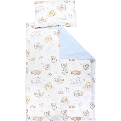 TupTam Juego de Ropa de Cama para Niños, de 2 Piezas., Animales en Las Nubes/Azul, 120x90 cm TupTam Juego de Ropa de Cama para Niños, de 2 Piezas., Animales en Las Nubes/Azul, 120x90 cm