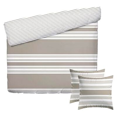 Pure Juego de Cama de 3 Piezas para 2 Personas, Funda nórdica de 240 x 220 cm y 2 Fundas de Almohada de 63 x 63 cm, 100% satén de algodón, 80 Hilos, Certificado Öko-Tex – Erida, Color Topo Pure Juego de Cama de 3 Piezas para 2 Personas, Funda nórdica de 240 x 220 cm y 2 Fundas de Almohada de 63 x 63 cm, 100% satén de algodón, 80 Hilos, Certificado Öko-Tex – Erida, Color Topo