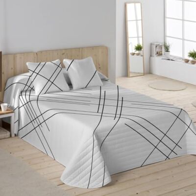 NATURALS Colcha Bouti Estampada Cama 180 (270x260 cm) Microfibra Extrasuave 2 Fundas de Cojín 50x50 cm Cubrecama Acolchado a Líneas Ideal Primavera y Verano Beltane NATURALS Colcha Bouti Estampada Cama 180 (270x260 cm) Microfibra Extrasuave 2 Fundas de Cojín 50x50 cm Cubrecama Acolchado a Líneas Ideal Primavera y Verano Beltane