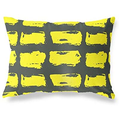 Bonamaison Fundas para Cojínes, Amarillo Neón-Humo Funda de Almohada para Sofá Coche Silla Oficina Cama Decorativa Moderna Decoración del Hogar, 45x60 Cm Diseñado y Fabricado en Turquía Bonamaison Fundas para Cojínes, Amarillo Neón-Humo Funda de Almohada para Sofá Coche Silla Oficina Cama Decorativa Moderna Decoración del Hogar, 45x60 Cm Diseñado y Fabricado en Turquía