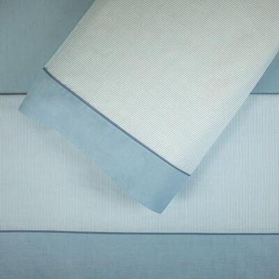 Blanco Juego de sábanas,Cama de 135 cm (+ Medidas Disponibles) Poliéster 50% Algodón 50% Fácil Planchado Diseño 297 Azul Medio Blanco Juego de sábanas,Cama de 135 cm (+ Medidas Disponibles) Poliéster 50% Algodón 50% Fácil Planchado Diseño 297 Azul Medio