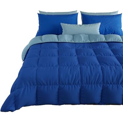 PETTI ARTIGIANI ITALIANI Reversible, Nórdico de Microfibra, Antialérgico, 100% Made in Italy, Microfiber, Azul, Cama 150 (Edredón 240 x 260) PETTI ARTIGIANI ITALIANI Reversible, Nórdico de Microfibra, Antialérgico, 100% Made in Italy, Microfiber, Azul, Cama 150 (Edredón 240 x 260)