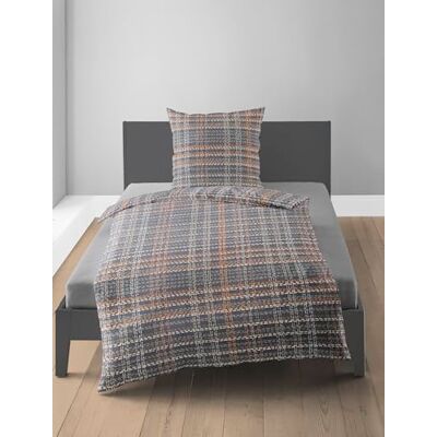 Bierbaum Ropa de Cama 4143 de Franela de 100% algodón, diseñada en Alemania, Grafito 10, 135 x 200 + 80 x 80 cm Bierbaum Ropa de Cama 4143 de Franela de 100% algodón, diseñada en Alemania, Grafito 10, 135 x 200 + 80 x 80 cm