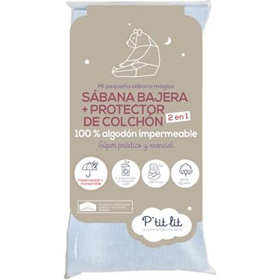 Sábana ajustable Gris Mágico de P'tit Lit - Ropa de cama Sábana ajustable Gris Mágico de P'tit Lit - Ropa de cama