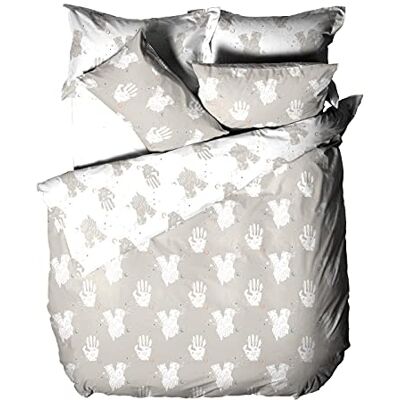 furn. Be Kind Super King Cubierta del Duvet, algodón, poliéster, Gris furn. Be Kind Super King Cubierta del Duvet, algodón, poliéster, Gris