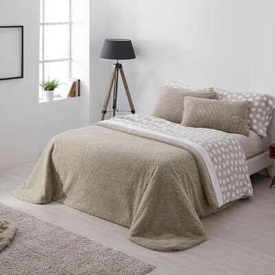 Blanco Colcha edredón Invierno con Borreguillo Cama de 135cm. (+Medidas Disponibles) Diseño 440 Color Laurel (230x260cm.) Blanco Colcha edredón Invierno con Borreguillo Cama de 135cm. (+Medidas Disponibles) Diseño 440 Color Laurel (230x260cm.)