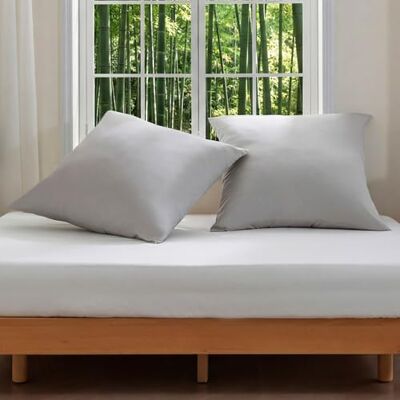 Sonive Fundas de Cojín 65x65 cm, Juego de 2, Cojines Decorativos de Fibra di Bambú Suave para Sofá, Salón, Dormitorio Gris Sonive Fundas de Cojín 65x65 cm, Juego de 2, Cojines Decorativos de Fibra di Bambú Suave para Sofá, Salón, Dormitorio Gris