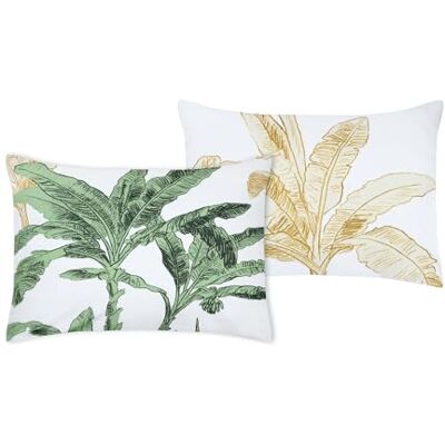Stof – Funda de Almohada – Tamaño 50 x 70 cm – Calidad percal de algodón, 100% algodón, Certificado por Oeko-Tex – Verde – Modelo Arama – Ropa de Cama exótica Stof – Funda de Almohada – Tamaño 50 x 70 cm – Calidad percal de algodón, 100% algodón, Certificado por Oeko-Tex – Verde – Modelo Arama – Ropa de Cama exótica