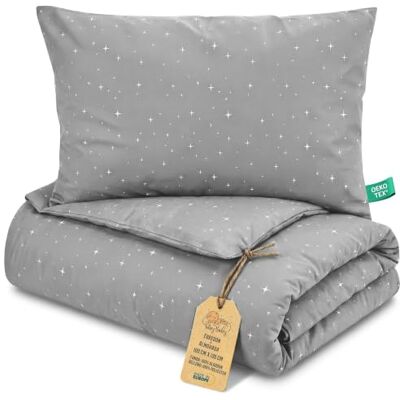 Totsy Baby Edredon Relleno nordico Cama Infantil Algodón 100x135 Bebe rellena Juego de Manta 100 x 135 cm con Almohada 40 x 60 cm por niños e niñas Oeko-Tex Galaxia Totsy Baby Edredon Relleno nordico Cama Infantil Algodón 100x135 Bebe rellena Juego de Manta 100 x 135 cm con Almohada 40 x 60 cm por niños e niñas Oeko-Tex Galaxia