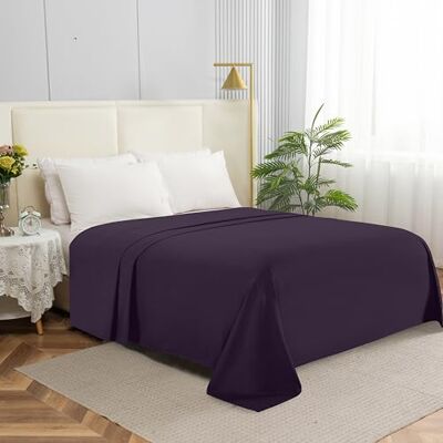 Elegant Comfort Sábana encimera de 1 Pieza de Calidad de Hotel, Lujosa y más Suave de 1500 Hilos, sábana encimera de Calidad egipcia, Resistente a Las Arrugas, Las Manchas y la decoloración, Queen, Color Morado Elegant Comfort Sábana encimera de 1 Pieza de Calidad de Hotel, Lujosa y más Suave de 1500 Hilos, sábana encimera de Calidad egipcia, Resistente a Las Arrugas, Las Manchas y la decoloración, Queen, Color Morado