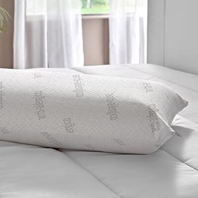Pikolin Home Almohada Viscoelástica Antiácaros 60x35 cm Doble Funda Firmeza Media/Alta Dormir Boca Arriba o de Lado Pikolin Home Almohada Viscoelástica Antiácaros 60x35 cm Doble Funda Firmeza Media/Alta Dormir Boca Arriba o de Lado
