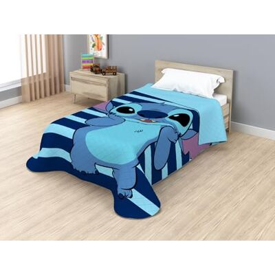 Disney Colcha Bouti Infantil Cama 90, 170x250 cm, Termosellada, Relleno Microfibra 100 g/m², Colcha Ligera Entretiempo (Stitch JE14472VL) Disney Colcha Bouti Infantil Cama 90, 170x250 cm, Termosellada, Relleno Microfibra 100 g/m², Colcha Ligera Entretiempo (Stitch JE14472VL)