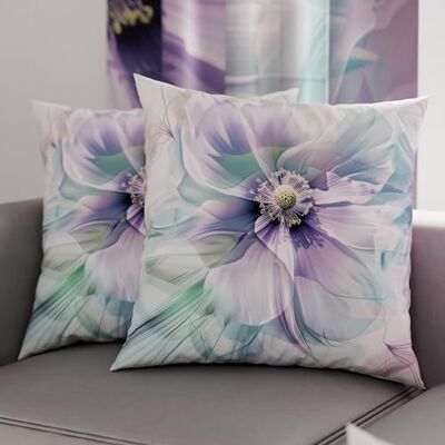 PETTI ARTIGIANI ITALIANI Par de Fundas de cojín de 35 x 35 cm de Microfibra, Cojines Decorativos para Dormitorio, sofá, salón, Juego de 2 Fundas de cojín, Funda de Almohada Floral 159, 100% Made in PETTI ARTIGIANI ITALIANI Par de Fundas de cojín de 35 x 35 cm de Microfibra, Cojines Decorativos para Dormitorio, sofá, salón, Juego de 2 Fundas de cojín, Funda de Almohada Floral 159, 100% Made in