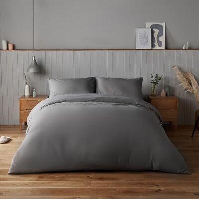 Set de edredón Charcoal Súper Suave de Silentnight - Juego de cama Set de edredón Charcoal Súper Suave de Silentnight - Juego de cama