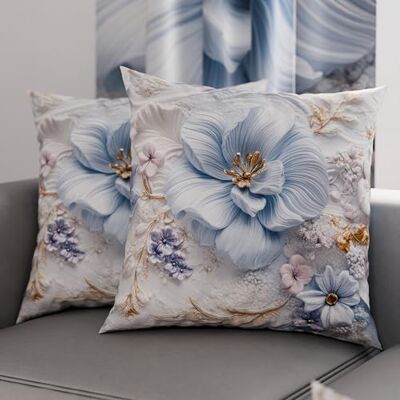 PETTI ARTIGIANI ITALIANI Par de Fundas de cojín de 30 x 30 cm de Microfibra, Cojines para decoración de Dormitorio, sofá, salón, Juego de 2 Fundas de cojín, Funda de Almohada Floral 06 4, 100% Made PETTI ARTIGIANI ITALIANI Par de Fundas de cojín de 30 x 30 cm de Microfibra, Cojines para decoración de Dormitorio, sofá, salón, Juego de 2 Fundas de cojín, Funda de Almohada Floral 06 4, 100% Made