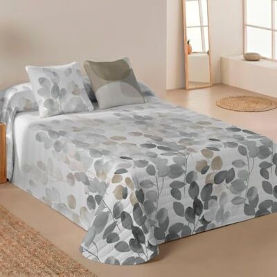 NATURALS Colcha Bouti Estampada Cama 180 (270x260 cm) Microfibra Extrasuave 2 Fundas de Cojín 50x50 cm Cubrecama Acolchado a Líneas Ideal Primavera y Verano NATURALS Colcha Bouti Estampada Cama 180 (270x260 cm) Microfibra Extrasuave 2 Fundas de Cojín 50x50 cm Cubrecama Acolchado a Líneas Ideal Primavera y Verano