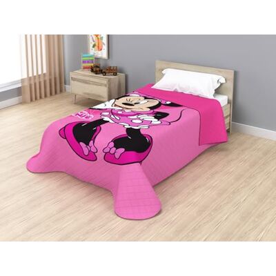 Disney Colcha Bouti Infantil Cama 90, 170x250 cm, Termosellada, Relleno Microfibra 100 g/m², Colcha Ligera Entretiempo (Minnie JE14469VL) Disney Colcha Bouti Infantil Cama 90, 170x250 cm, Termosellada, Relleno Microfibra 100 g/m², Colcha Ligera Entretiempo (Minnie JE14469VL)