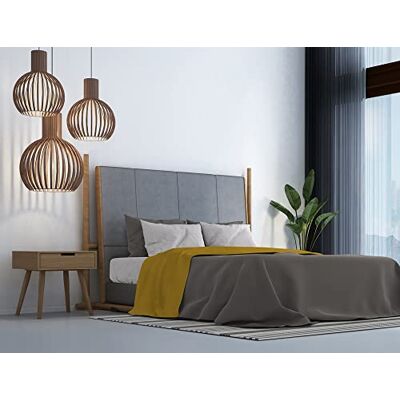 Italian Bed Linen MB HOME ITALY, Juego de Sábanas “Trendy Chic”, Mostaza, Doble Italian Bed Linen MB HOME ITALY, Juego de Sábanas “Trendy Chic”, Mostaza, Doble
