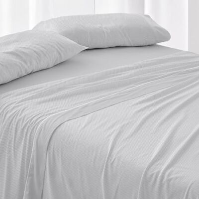 Blanco Juego de sábanas Algodón Cama de 105cm. (+Medidas Disponibles) Diseño 633 Color Gris (105x190/200cm.) Blanco Juego de sábanas Algodón Cama de 105cm. (+Medidas Disponibles) Diseño 633 Color Gris (105x190/200cm.)