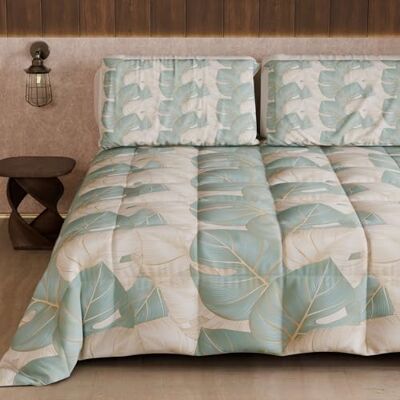 PETTI ARTIGIANI ITALIANI Colcha de Matrimonio de Invierno, edredón de Matrimonio, edredón Reversible Liso e impresión Digital Tropical Celeste O, Fabricado en Italia PETTI ARTIGIANI ITALIANI Colcha de Matrimonio de Invierno, edredón de Matrimonio, edredón Reversible Liso e impresión Digital Tropical Celeste O, Fabricado en Italia