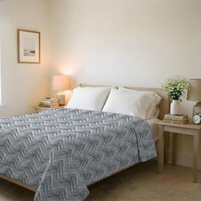 Italian Bed Linen Colcha Ligera de Verano Línea Karma Made in Italy, cubrecama Estampado en Suave Microfibra Edredón de Primavera Verano de Entretiempo Geo, Matrimonial 250x240 cm Italian Bed Linen Colcha Ligera de Verano Línea Karma Made in Italy, cubrecama Estampado en Suave Microfibra Edredón de Primavera Verano de Entretiempo Geo, Matrimonial 250x240 cm