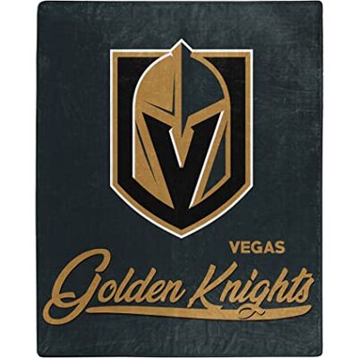 Northwest NHL Vegas Golden Knights Raschel Manta Unisex para Adultos, 50 x 60 Pulgadas, Signature Northwest NHL Vegas Golden Knights Raschel Manta Unisex para Adultos, 50 x 60 Pulgadas, Signature