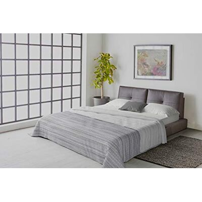 Italian Bed Linen Edredón de Verano “Athena”, Medina Grigio, Doble Italian Bed Linen Edredón de Verano “Athena”, Medina Grigio, Doble