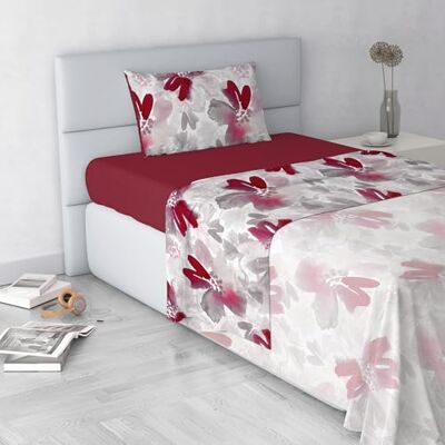 Italian Bed Linen Fashion Juego de sábanas de Microfibra, Made in Italy, Passion, Doble pequeño Italian Bed Linen Fashion Juego de sábanas de Microfibra, Made in Italy, Passion, Doble pequeño