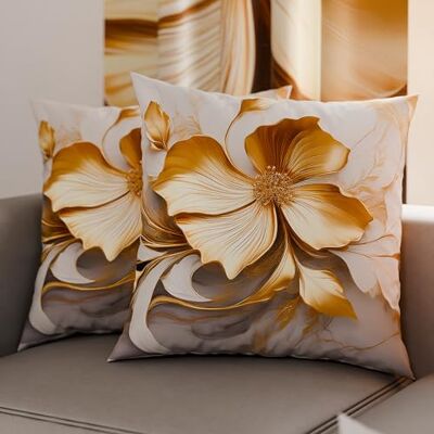 PETTI ARTIGIANI ITALIANI Par de Fundas de cojín de 35 x 35 cm de Microfibra, Cojines Decorativos para Dormitorio, sofá, salón, Juego de 2 Fundas de cojín, Funda de cojín Floral 06 20, 100% Made in PETTI ARTIGIANI ITALIANI Par de Fundas de cojín de 35 x 35 cm de Microfibra, Cojines Decorativos para Dormitorio, sofá, salón, Juego de 2 Fundas de cojín, Funda de cojín Floral 06 20, 100% Made in
