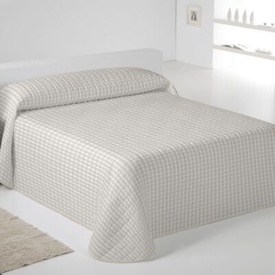 NATURALS ICEHOME Colcha Bouti Estampada o Lisa para Verano y Entretiempo Microfibra Extra Suave Acolchado a Rombos Cubrecama Reversible (Oxford Beig, Cama 180) NATURALS ICEHOME Colcha Bouti Estampada o Lisa para Verano y Entretiempo Microfibra Extra Suave Acolchado a Rombos Cubrecama Reversible (Oxford Beig, Cama 180)