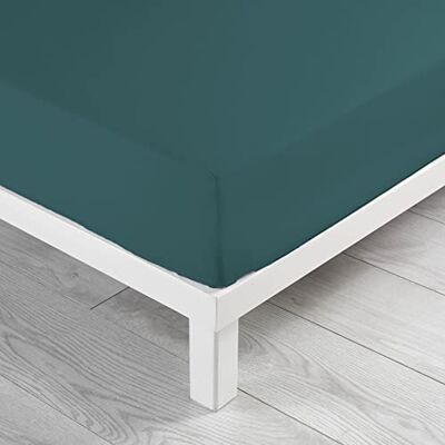 Sábana ajustable Douceur D'intérieur Linette Pétrole de algodón - Ropa de cama Sábana ajustable Douceur D'intérieur Linette Pétrole de algodón - Ropa de cama