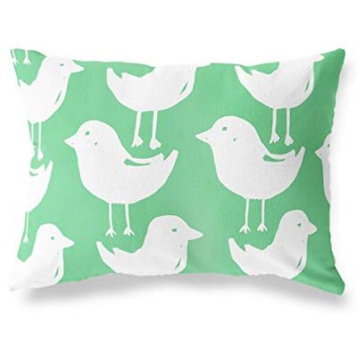 Bonamaison Fundas para Cojínes, Verde Petróleo-Blanco Funda de Almohada para Sofá Coche Silla Oficina Cama Decorativa Moderna Decoración del Hogar, 35x50 Cm Diseñado y Fabricado en Turquía Bonamaison Fundas para Cojínes, Verde Petróleo-Blanco Funda de Almohada para Sofá Coche Silla Oficina Cama Decorativa Moderna Decoración del Hogar, 35x50 Cm Diseñado y Fabricado en Turquía
