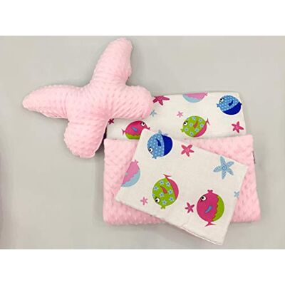 KOSPU Cojín cojín cojín bebé mariposa manta de bebé manta de peluche manta de juego manta de juego 100% algodón 75 x 50 cm + cojines mariposa KOSPU Cojín cojín cojín bebé mariposa manta de bebé manta de peluche manta de juego manta de juego 100% algodón 75 x 50 cm + cojines mariposa